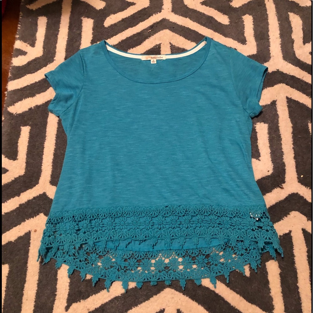 Girls turquoise top